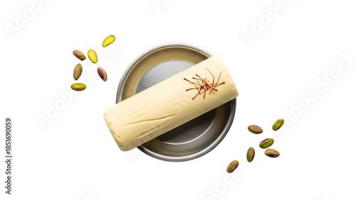 Wallpaper Mural Kulfi traditional indian frozen dessert on plate with pistachios and saffron Torontodigital.ca