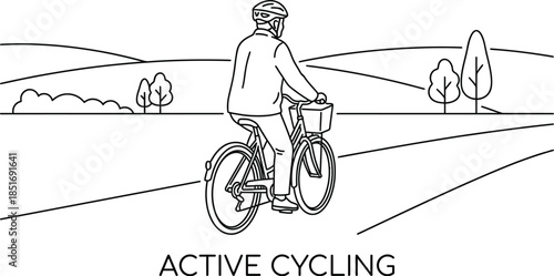 Healthy aging active seniors enjoying life outdoors