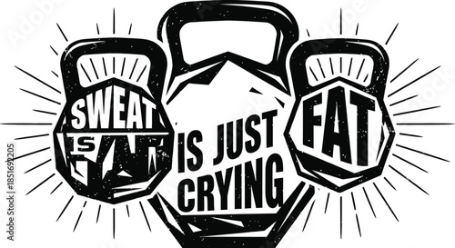 Workout Motivation Abstract Vector with Inspirational Quote