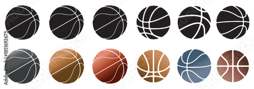 Sports ball silhouettes, tennis ball vector, basketball icon, athletic graphic set