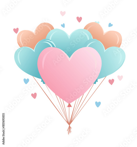 Heart shape balloon for love