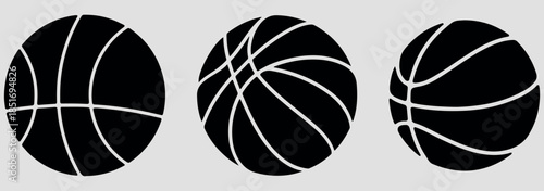 basketball icon set vector on white background. sports, icon, graphic, design, vector, illustration, simple, orange, black, white, outline, solid, logo, website, social media, printable, symbol