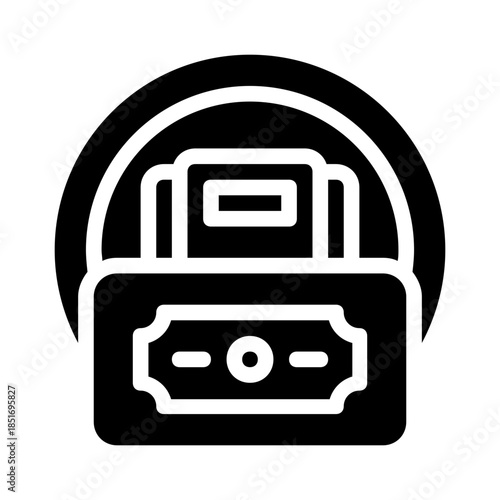 Dollar bill secured with digital sensor. Suitable for financial security concepts in presentations, articles, and design projects.
