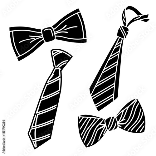 Collection of formal wear accessories