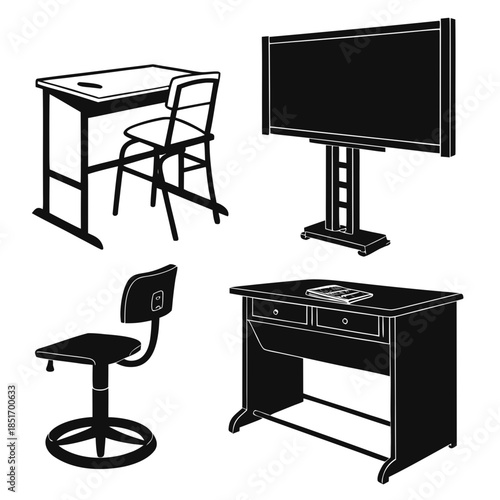 Office furniture setup