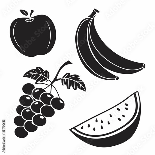 Assorted fruits illustration