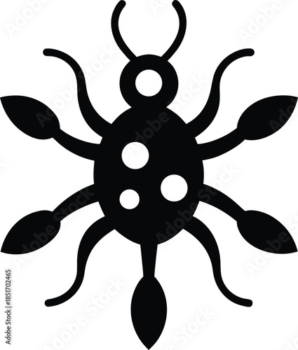 Prion silhouette vector art Illustration