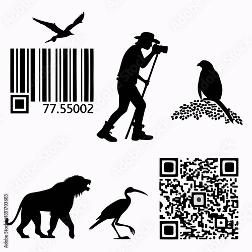 Silhouettes and barcodes