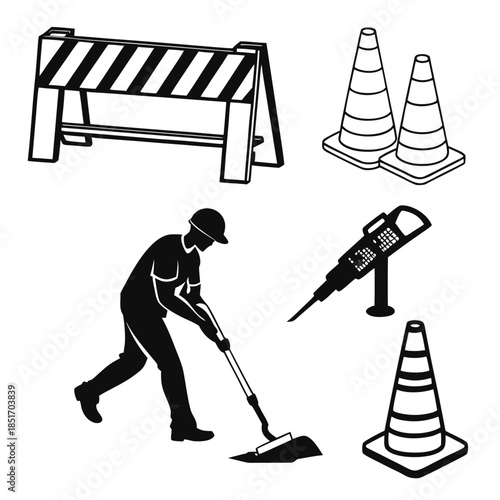 Construction worker at work