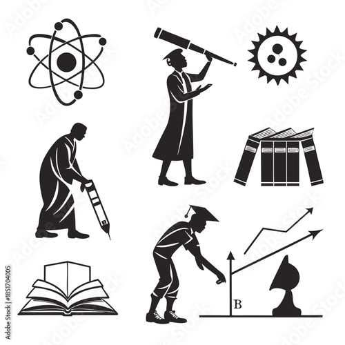 Science and education icons
