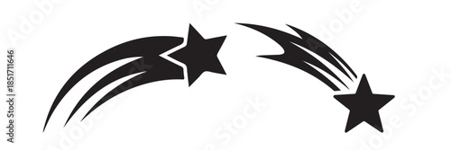 Celestial Falling Star with Stardust Effect Vector