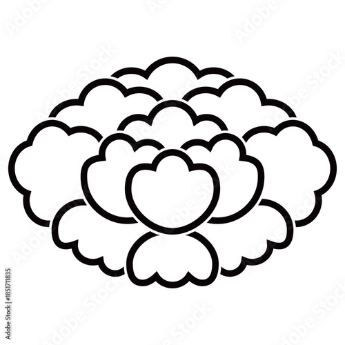 家紋です。陰落ち牡丹といいます。