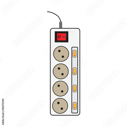 illustration of a 4-hole socket