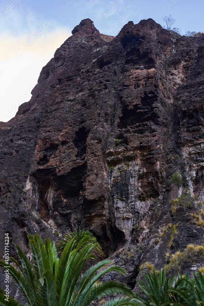 Obraz premium Steep cliffs of Masca gorge