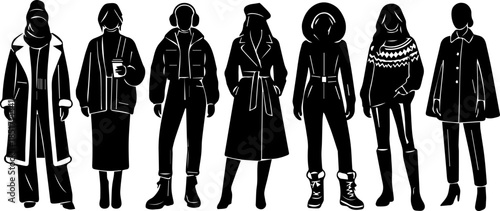  Silhouette pack of 6–8 glamorous holiday party outfits winter fashion wear