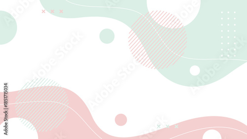 Minimalist abstract geometric background. Vector illustration backdrop in pastel color. Suitable for template designs, banners, covers, posters, cards, and others