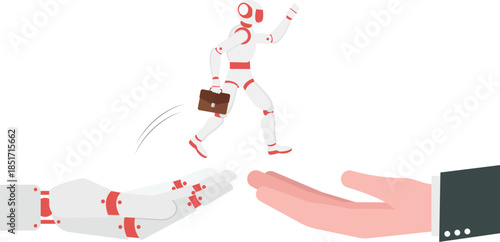 AI Assistant or Robot Professional Jumping into Human Collaboration

