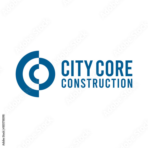 CITY CORE CONSTRUCTION Minimal Logo Design