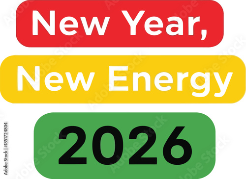 New year 2026 inspirational quote graphic Vector