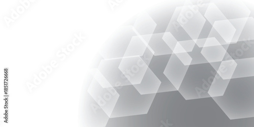 Abstract background combination of hexagons. Background texture of hexagon and circle pattern.