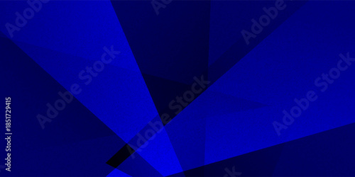 Black dark navy blue silver abstract pattern background. Geometric shape. Line triangle angle fold polygon diamond 3D