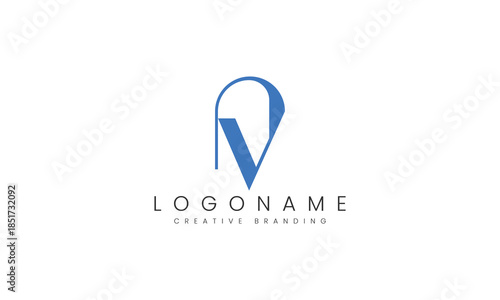 Minimalist NV Logo for Branding and Identity.
