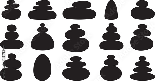 Balanced stones zen harmony nature relaxation concept