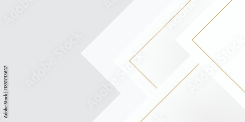 Luxury gold and white background, abstract decoration, golden pattern, halftone gradients, 3d vector illustration. White, grey, gold lines cover template,