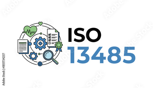 ISO 13485 Medical Devices Quality Management System certification concept