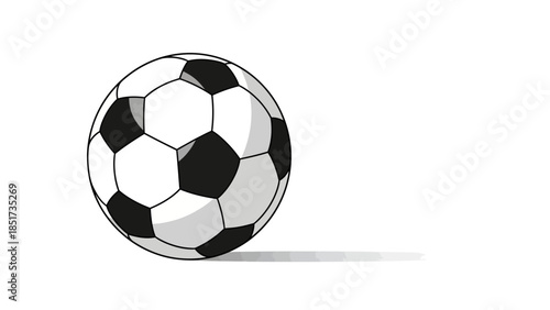 soccer ball isolated on white