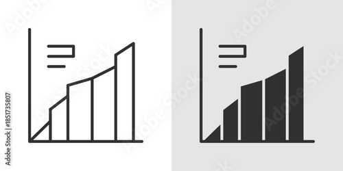 Big Data Graph Icon showing interconnected nodes or layered charts, representing large-scale data visualization, analytics, and insights in a clean, modern style.