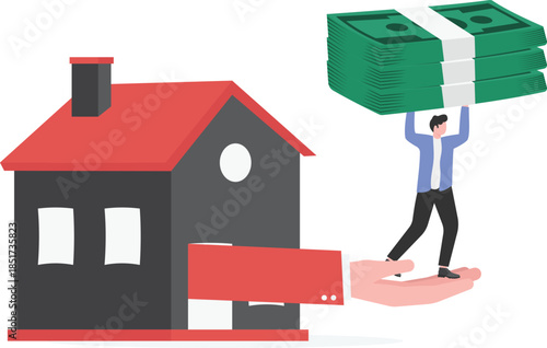 Real Estate Investment and Home Loan Financing Concept
