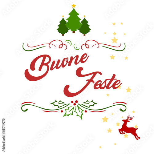 scritta auguri buone feste natale capodanno felice e buon anno nuovo
