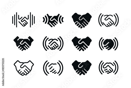 Vibrational Icon Set. Shaking. Icon set. Set Logo of Shaking: so