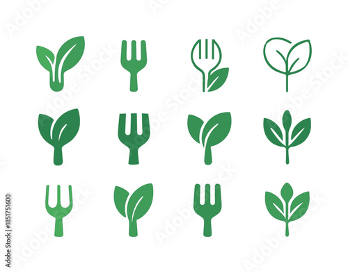 Dietary Habits Icons. Dietary habits. Icon set. Set Logo of diet