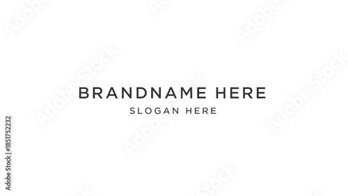 Blank Template for Brand Identity Design.
