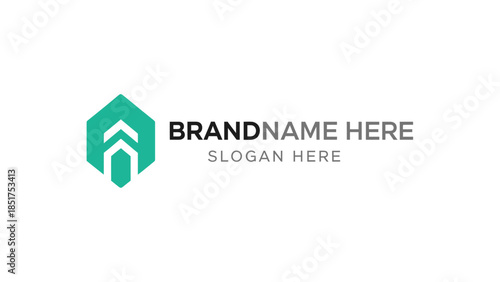 Green House Logo Template Design Element.