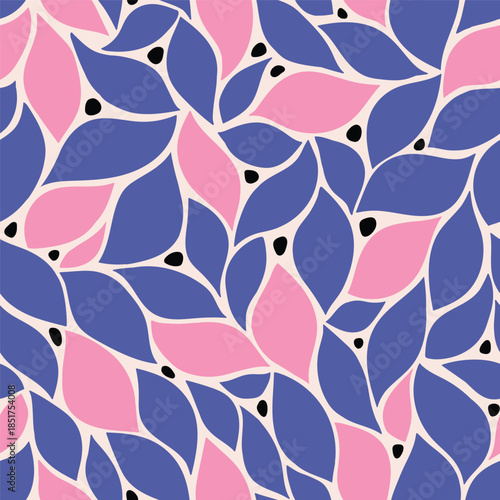 Vector abstract seamless pattern. Stylish hand drawn geometrical fabric design. 