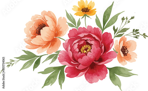 Whimsical mushroom house with colorful roof and garden