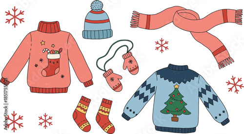 Four peach colored flower arrangements with green leaves on white background