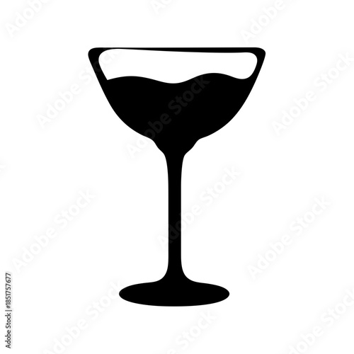Elegant wine glass