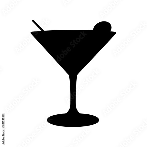 Classic martini cocktail