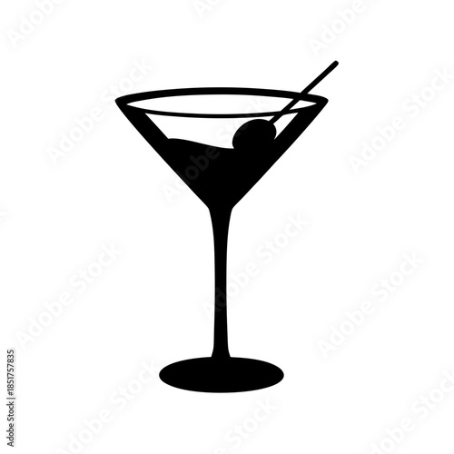 Classic martini cocktail