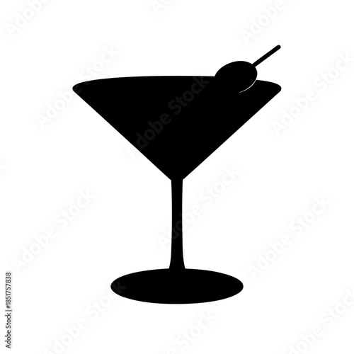 Classic martini cocktail