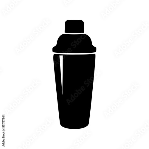 Black cocktail shaker