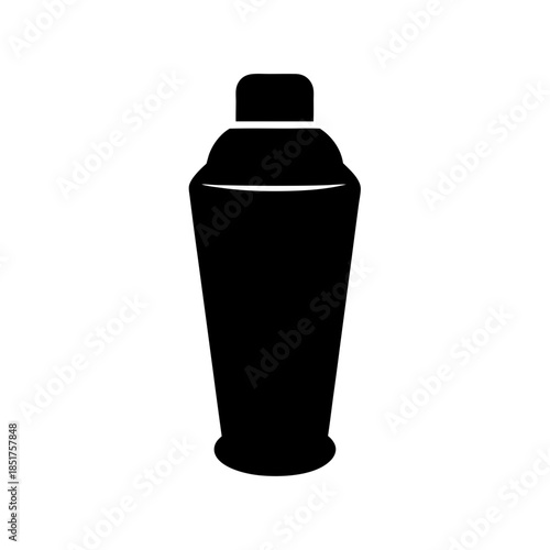 Black cocktail shaker
