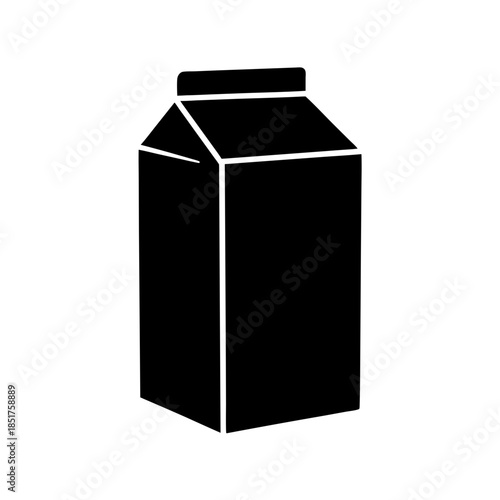 Black milk carton