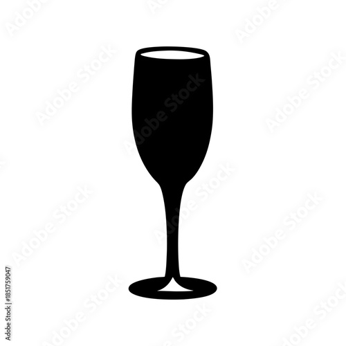 Elegant champagne flute