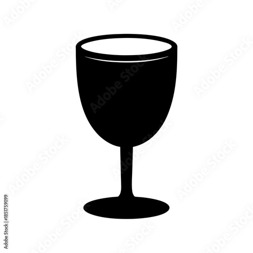 Single wine glass