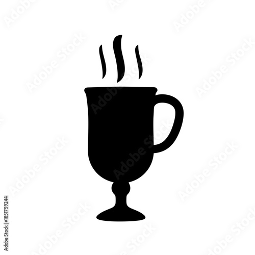 Silhouette of a coffee mug